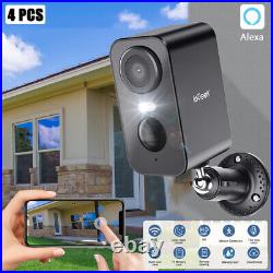 1/2/3/4x ieGeek Wireless Outdoor Security Camera Home WiFi Battery CCTV System