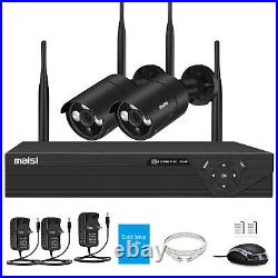 1080p HD 4CH 8CH NVR Wireless WiFi CCTV Security 2MP Camera System Home Outdoor