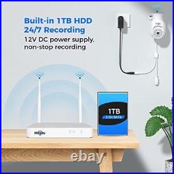 10Channels+1TB HDD 5MP HD Wireless security Camera System, CCTV (3MP+PTZ Cameras)