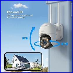 2PCS ieGeek Outdoor 360° Auto Tracking Security Camera Wireless WiFi CCTV System