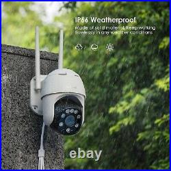 2PCS ieGeek Outdoor 360° Auto Tracking Security Camera Wireless WiFi CCTV System