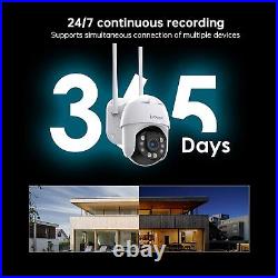 2PCS ieGeek Outdoor 360° Wireless WiFi Security Camera Auto Tracking CCTV System