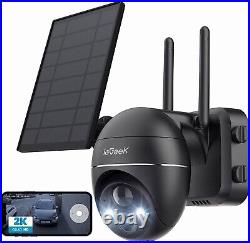 2PCS ieGeek Outdoor Wireless Solar Security Camera Home WiFi Battery CCTV System