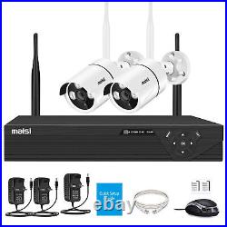 3MP HD Wireless CCTV Camera Security System 4CH HDMI NVR Home Outdoor IR Motion