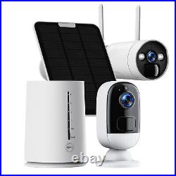 3MP Solar Battery Wireless Security Camera System Outdoor Wifi Cameras CCTV PIR
