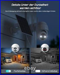 3MP Wireless Security Battery Camera System Outdoor WIFI CCTV Home Solar Panel