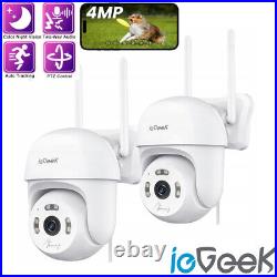 4MP Camera Wireless WIFI IP Outdoor CCTV System PTZ Smart Home Security IR Cam