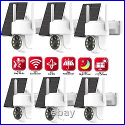 4MP Wireless Security Camera System Outdoor With Solar Panel PIR Detection CCTV
