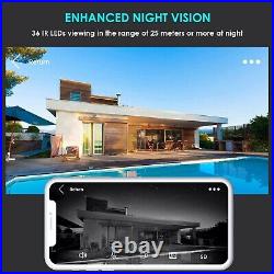 4PCS ieGeek Outdoor 1080P Security Camera Home Wireless WiFi CCTV System, 7/24