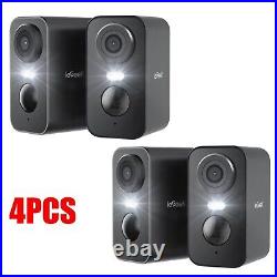 4PCS ieGeek Outdoor Wireless Security Camera Home Battery WiFi CCTV System, Alexa