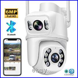 6MP Wireless CCTV SECURITY SYSTEM 4CH NVR DVR VIDEO OUTDOOR DUAL LENS CAMERA UK