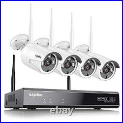 8CH Expandable, 2K? SANNCE Wireless CCTV Camera System, 8CH 5MP WiFi NVR, 4X