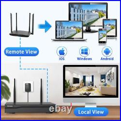 8CH Wireless CCTV Security Camera System 3MP NVR Outdoor Wifi IP Security Camera