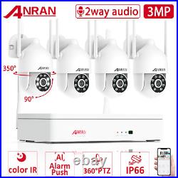 ANEAN CCTV CAMERA HOME SECURITY SYSTEM WIRELESS OUTDOOR PTZ 2K 1TB HD 2way Audio