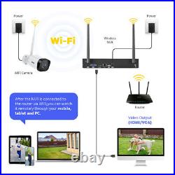 ANNKE 3MP Wireless Two-way Audio CCTV System Wifi IP Camera 5MP 10CH NVR Alert