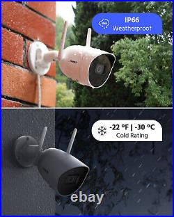 ANNKE 5MP 8CH Wireless CCTV Camera System Audio Mic Night Vision Wifi Security