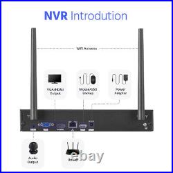 ANNKE Wireless 3MP CCTV System Two-way Audio 10CH 5MP NVR Outdoor Wifi IP Camera