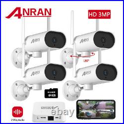 ANRAN 3MP HD CCTV Camera Outdoor Wireless WiFi Video Surveillance System 4CH NVR