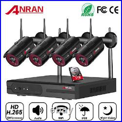 ANRAN 5MP Security CCTV Camera System HD 1TB HDD Wireless Home Outdoor NVR Audio