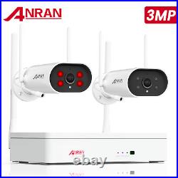 ANRAN CCTV Camera Outdoor Home Security System 3MP Wireless WIFI 1TB 2Way Audio