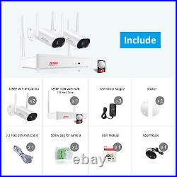 ANRAN CCTV Camera Outdoor Home Security System 3MP Wireless WIFI 1TB 2Way Audio