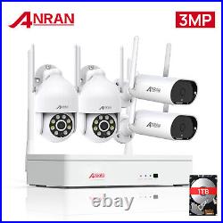 ANRAN CCTV Camera Security System Wireless WiFi 3MP 1TB Outdoor 2way Audio NVR