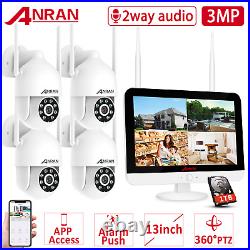 ANRAN CCTV Camera System Home Security Wireless Outdoor 1TB Hard drive 3MP 12HD