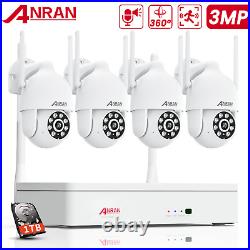 ANRAN CCTV Camera System Home Wireless WiFi 1TB Hard Drive Outdoor 3MP Security
