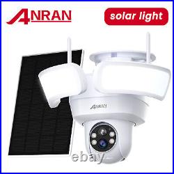 ANRAN CCTV IP Camera Wireless Security System Outdoor Solar Battery 3MP WIFI PTZ
