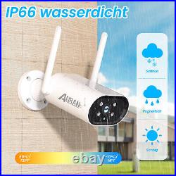 ANRAN CCTV Security Camera System Home Outdoor WiFI NVR 3MP 8CH 2Way Audio IR HD