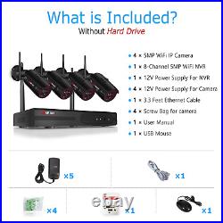 ANRAN CCTV Security Camera Wireless System Outdoor WIFI Night Vision 5MP HD Home