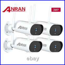 ANRAN Home CCTV Wireless Security Camera System Outdoor WIFI 3MP 8CH NVR 1TB HDD
