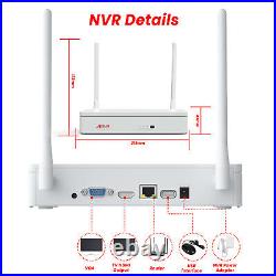 ANRAN Security Camera CCTV System Wireless WiFi IP Audio Camera 8CH 3MP NVR 1TB