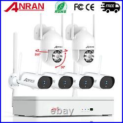 ANRAN Security Camera System 3MP HD CCTV Wifi Wireless Outdoor Audio 8CH NVR Kit