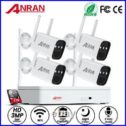 ANRAN Security Camera System Solar Battery Wireless WIFI CCTV Outdoor Audio IP66