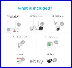 ANRAN Security Camera Wifi System 3MP CCTV Wireless Outdoor Audio 8CH NVR OEM