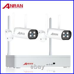 ANRAN WIFI CCTV Camera System Home Security Wireless Outdoor Audio Home 2TB HDD