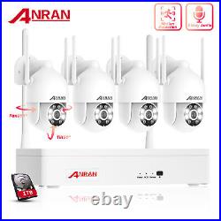 ANRAN WIFI CCTV Home Security Camera System Outdoor Wireless 3MP HD 8CH NVR 1TB