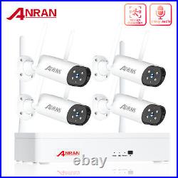 ANRAN Wireless IP Security Camera System Outdoor Home WIFI CCTV Audio 2K 8CH NVR