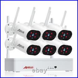 ANRAN Wireless WiFi CCTV Camera Set Security Camera System withAudio Night Vision