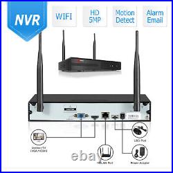 ANRAN Wireless Wifi CCTV 5MP IP Camera Home Surveillance System Home 8CH NVR 2TB