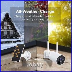 Battery Security Camera Wireless System Home Outdoor WiFi CCTV 4MP Night Vision
