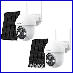 CCTV CAMERA OUTDOOR Solar Battery HOME SECURITY SYSTEM WIRELESS 2K PT 2Way Audio