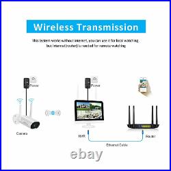 CCTV Camera Security System Outdoor Wireless 3MP WiFi 2Way Audio 2TB Hard Drive