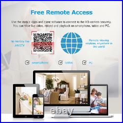 CCTV Camera System Home Security Wireless 8CH 13 Monitor Outdoor 1TB 2Way Audio