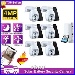 CCTV System Kit HD 4MP 10CH NVR Home Security Outdoor Solar Camera Night Vision