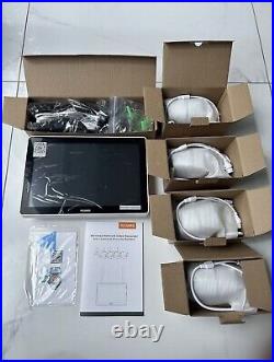 Cctv Wireless Security Camera System 12 Inch LCD Monitor 8ch Nvr 4Pcs 1080 HD