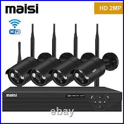 HD 1080p CCTV Camera Home Outdoor Security System Wireless 4CH NVR Night Vision