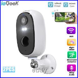 IeGeek 2K Outdoor Wireless Security Camera Home Battery Powered WiFi CCTV System