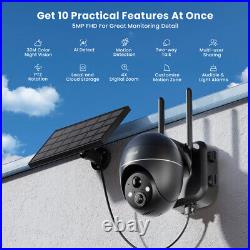 IeGeek 5MP Wireless Solar Security Camera Outdoor Home Battery WiFi CCTV System